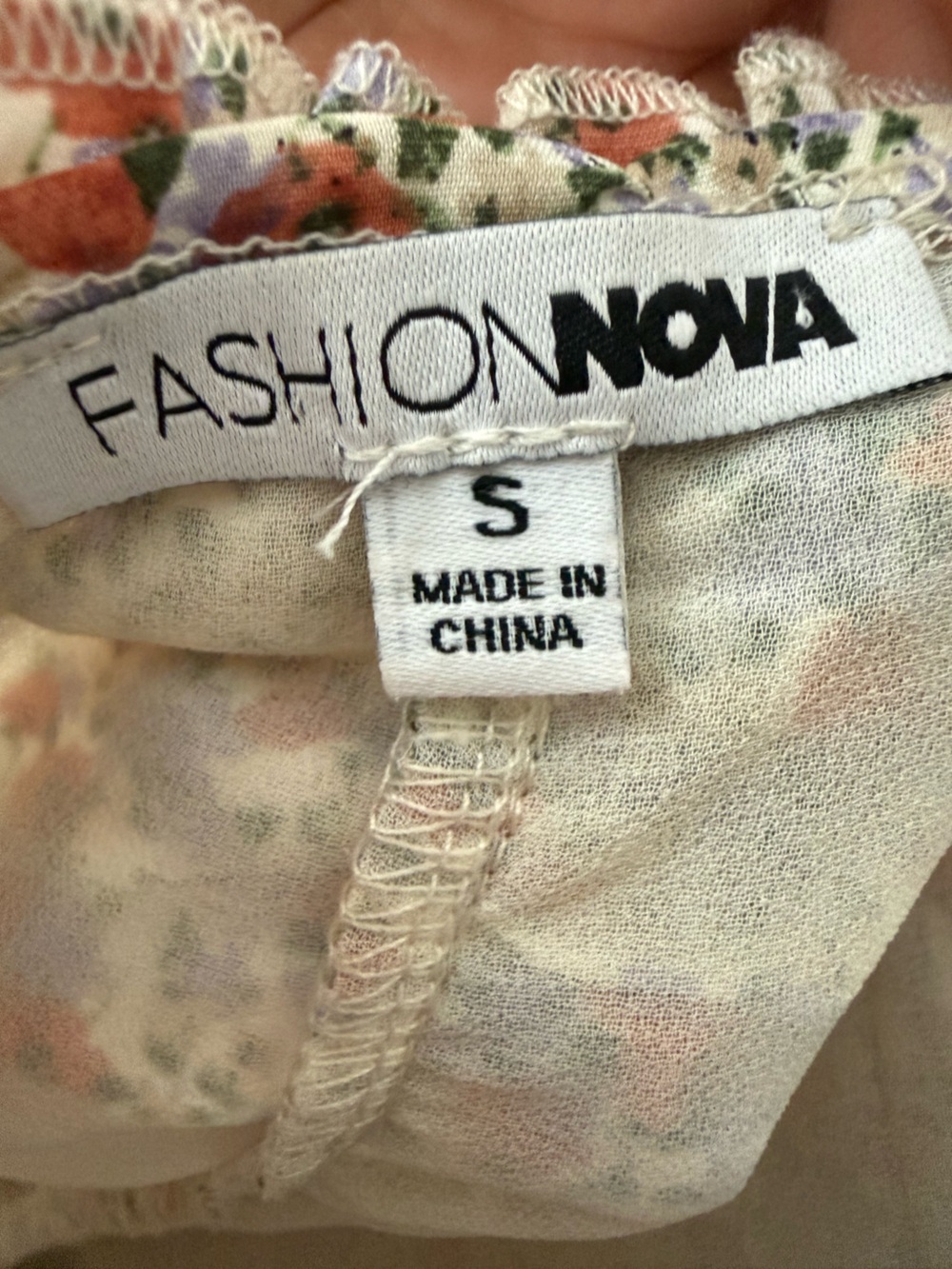 Fashion Nova Spring Into Beauty Floral Mini Dress Coquette Bodycon Cottage S - Picture 8 of 12